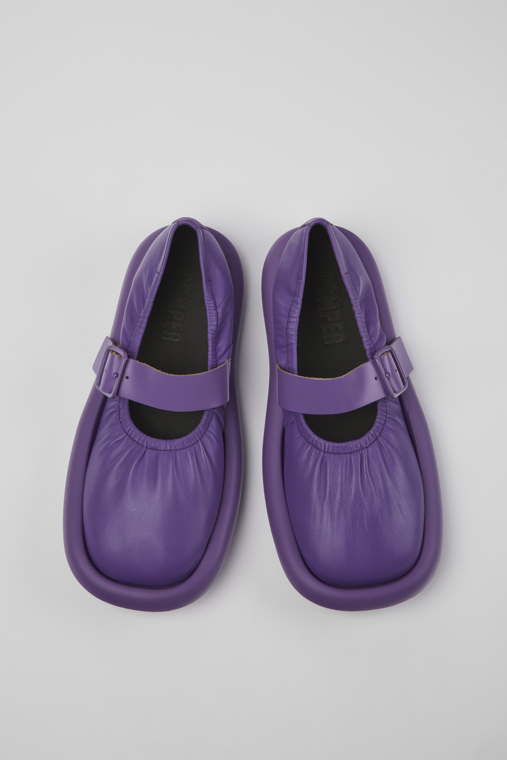 Aqua Purple Full-grain Low Shoe for Men - Image 4
