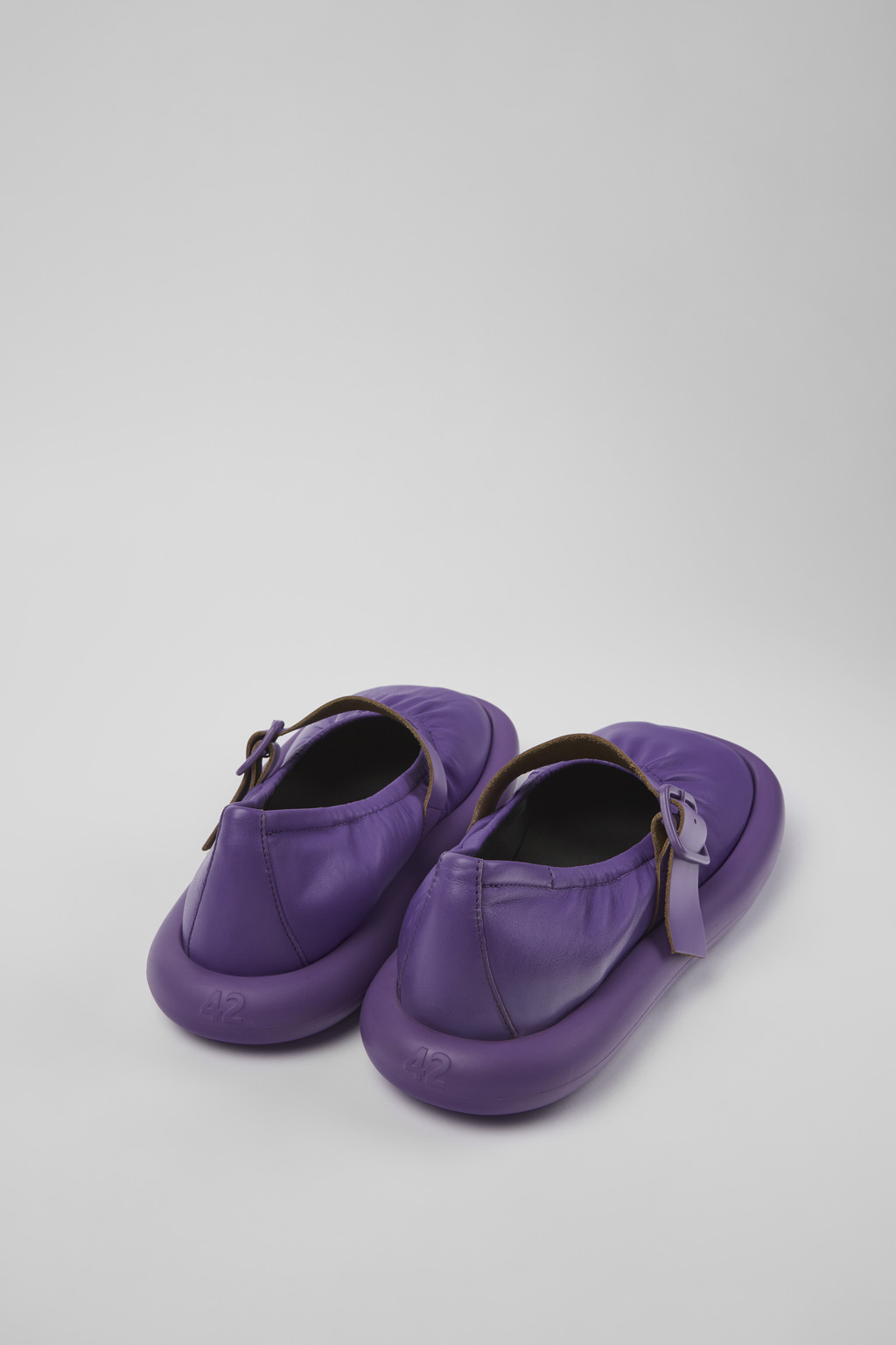 Aqua Purple Full-grain Low Shoe for Men - Image 3