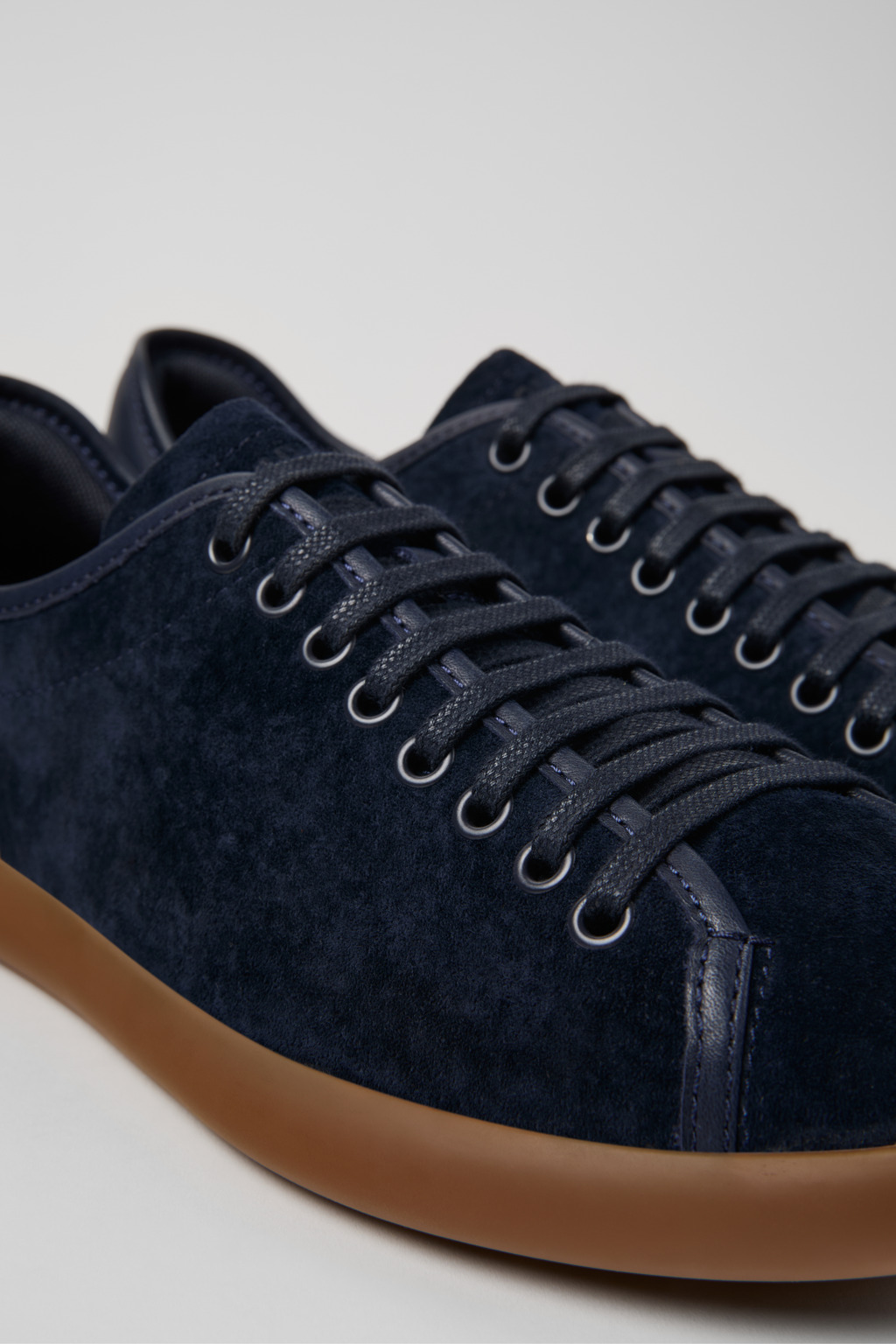 Pelotas Soller Blue Nubuck Leather Sneakers for Men.