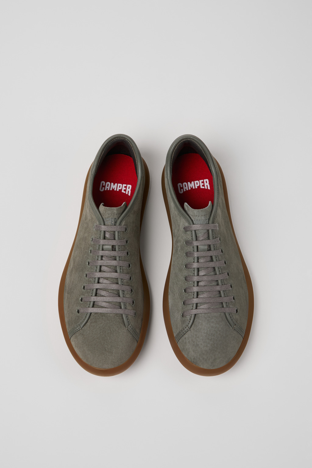 Pelotas Soller Gray Nubuck and Leather Sneakers for Men. - Image 4