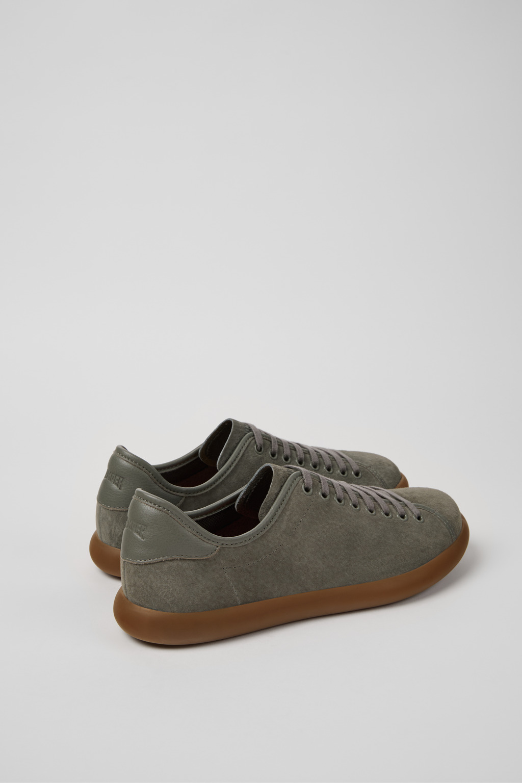 Pelotas Soller Gray Nubuck and Leather Sneakers for Men. - Image 3