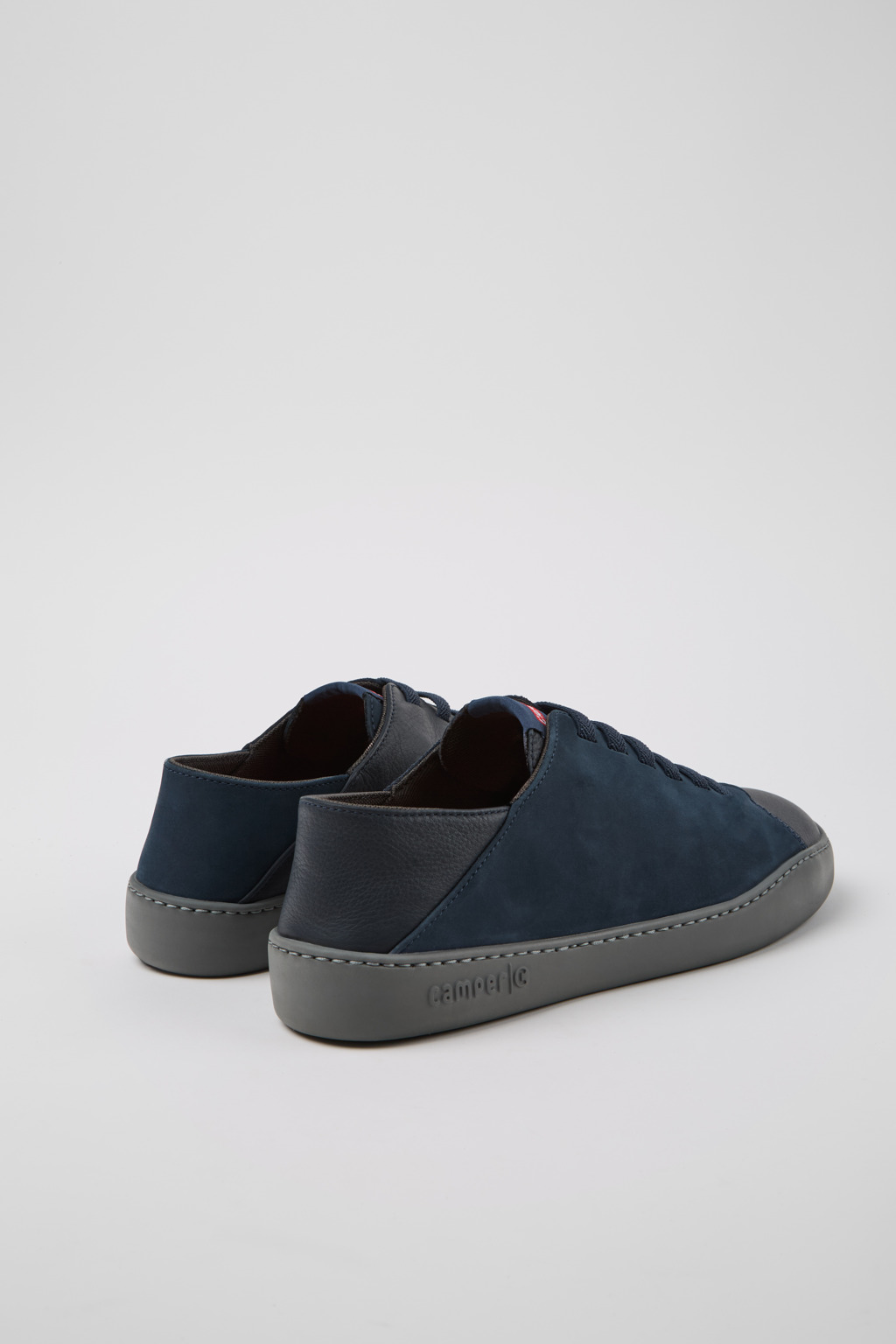 Twins Blue Nubuck and Leather Shoes for Men. - Image 3