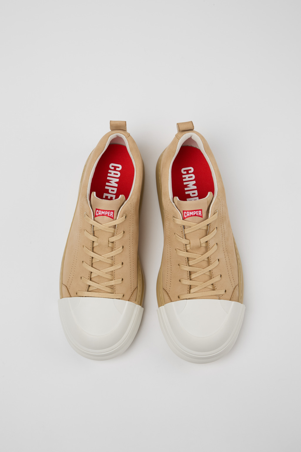 Junction Runner Beige Nubuck Men's Sneakers. - Image 4
