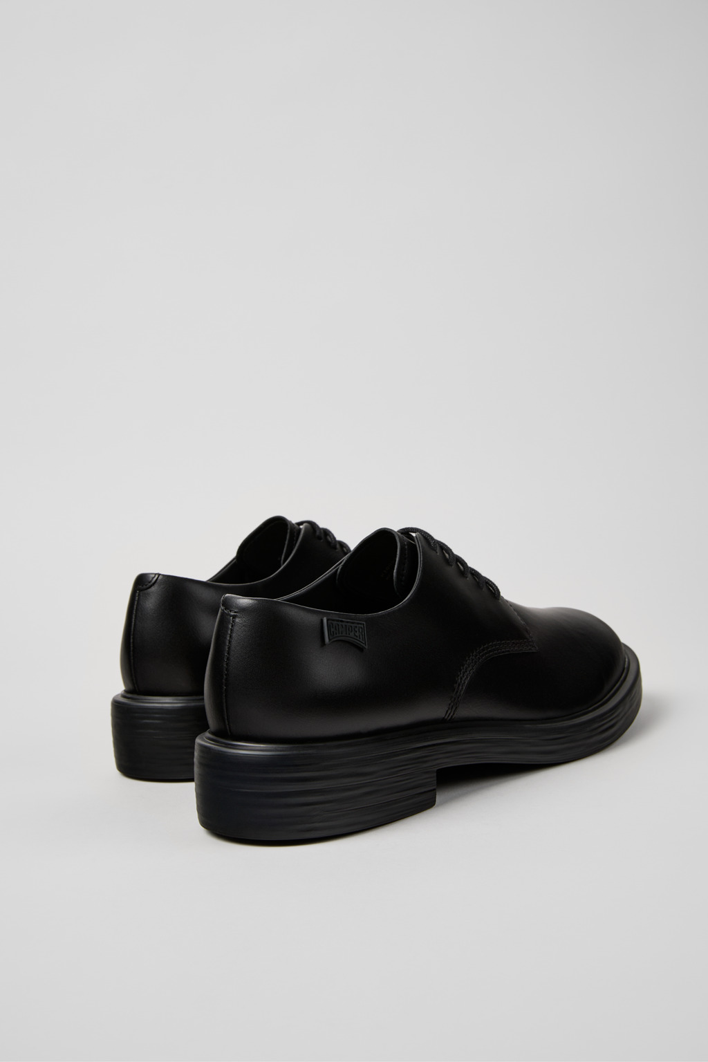 Dean Black Leather Shoes for Men. - Image 3