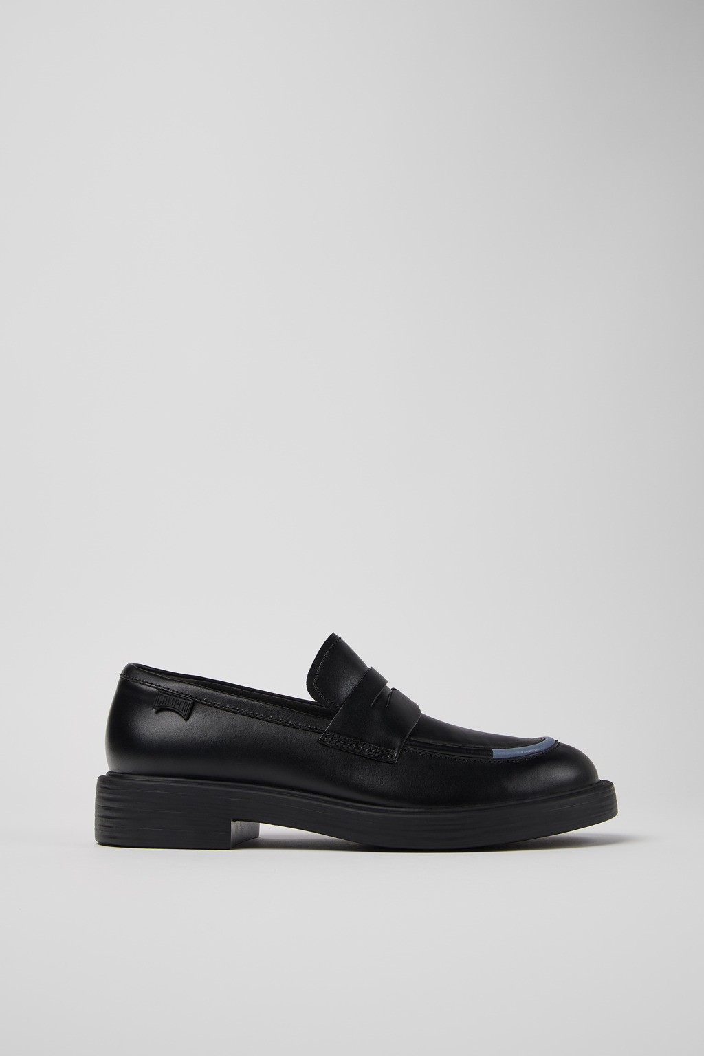 Twins Black leather shoes for men - Image 2
