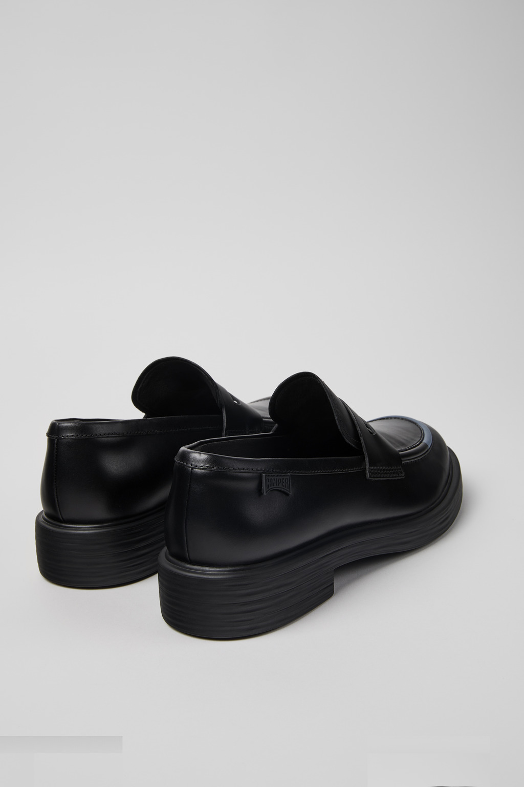 Twins Black leather shoes for men - Image 3