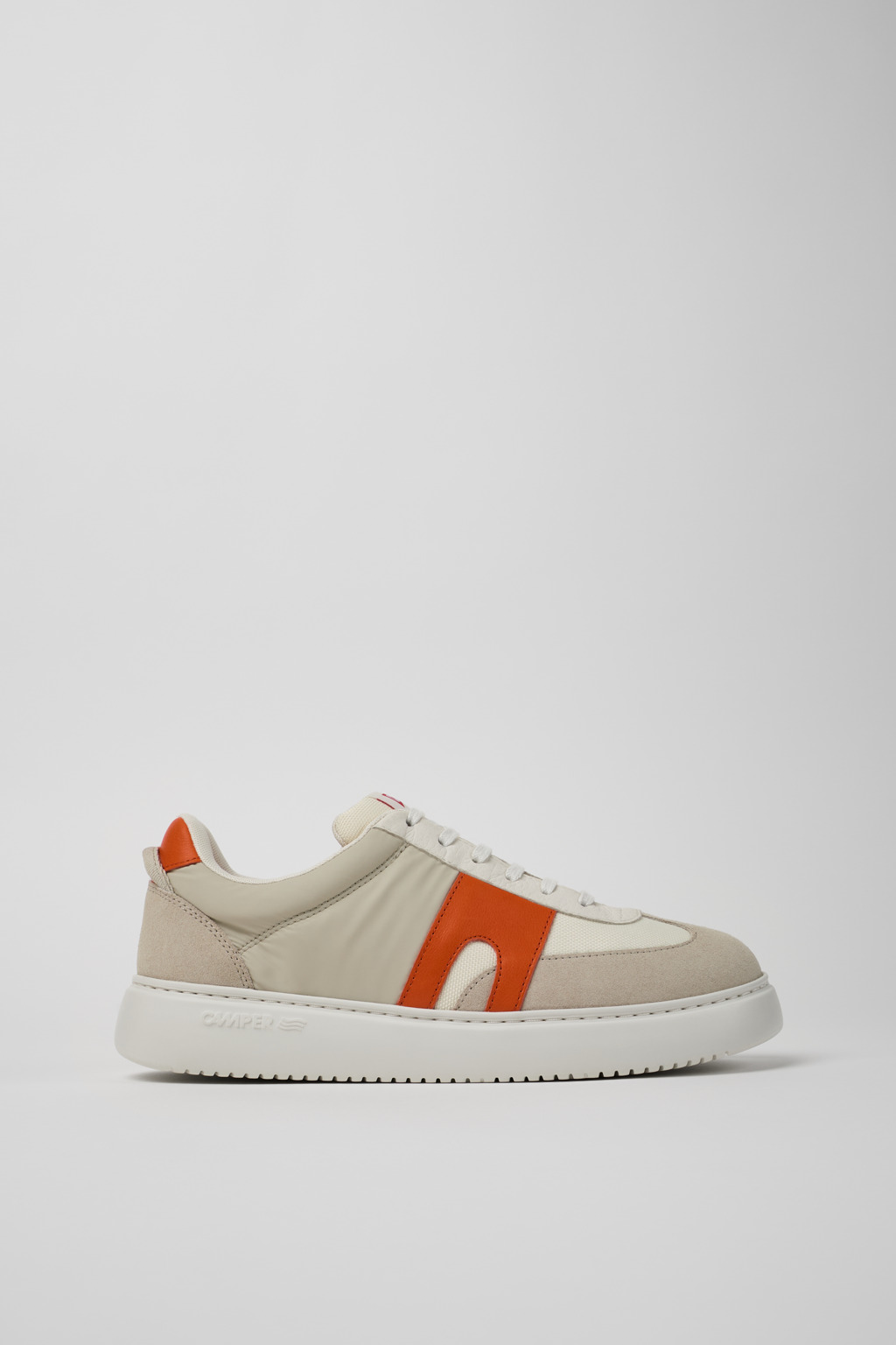 Runner K21 White/Gray textile and nubuck sneakers for men - Image 2