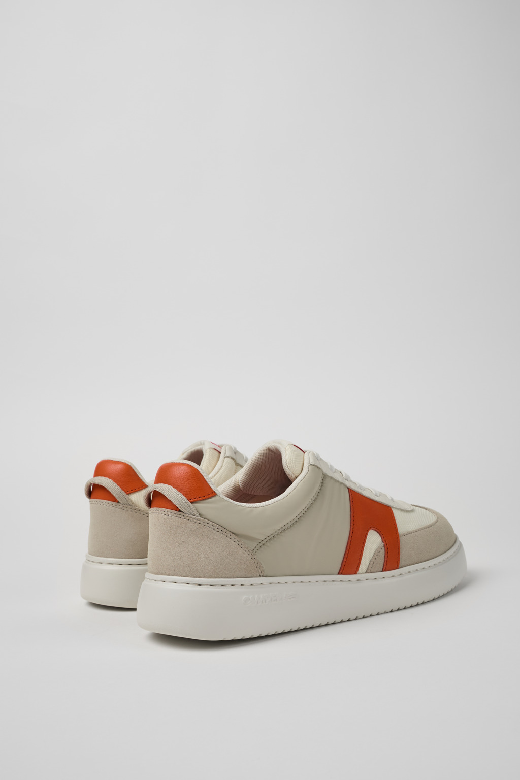 Runner K21 White/Gray textile and nubuck sneakers for men - Image 3