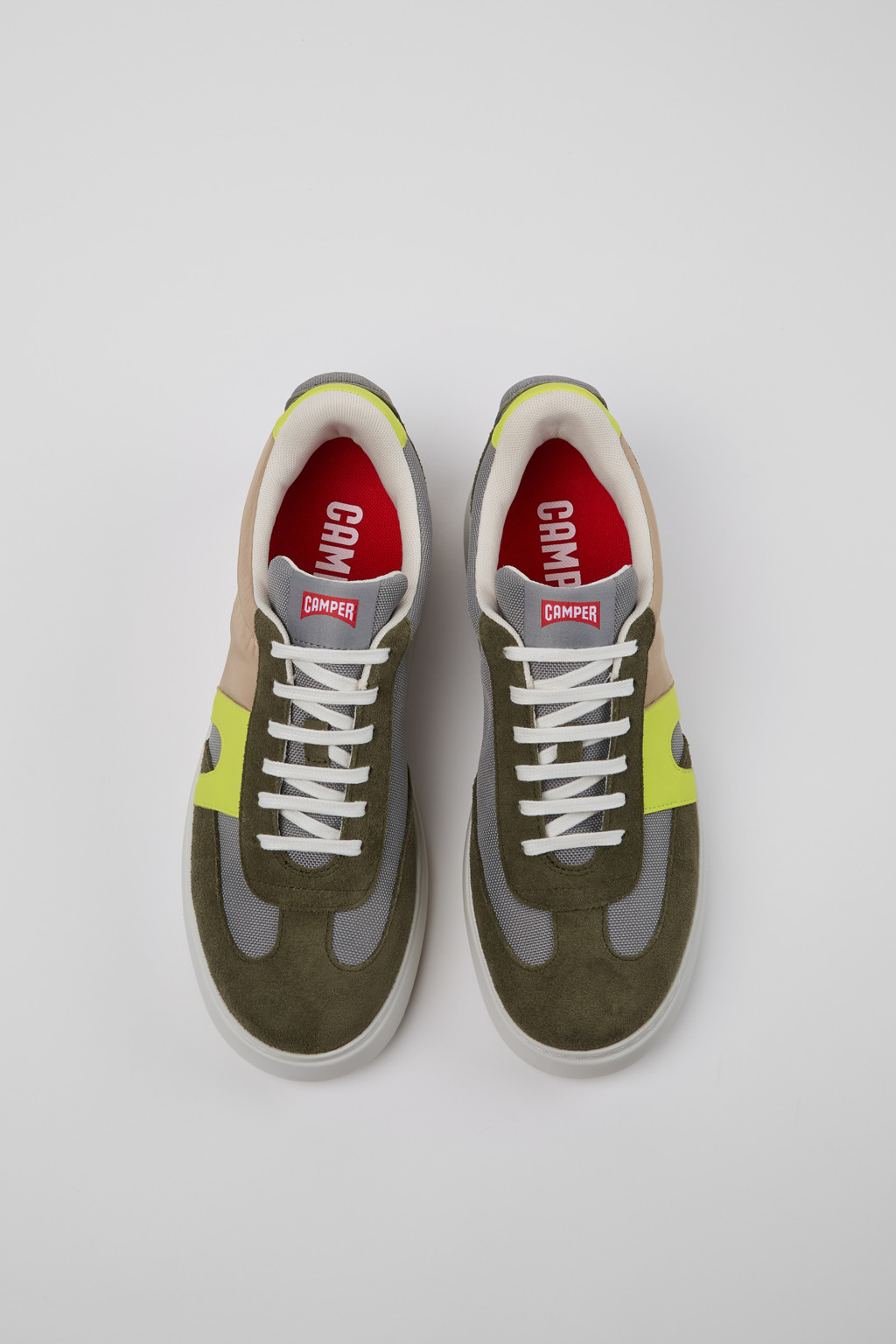 Runner K21 Sorona® Multicolor Recycled PET and Nubuck Sneakers for Men. - Image 4