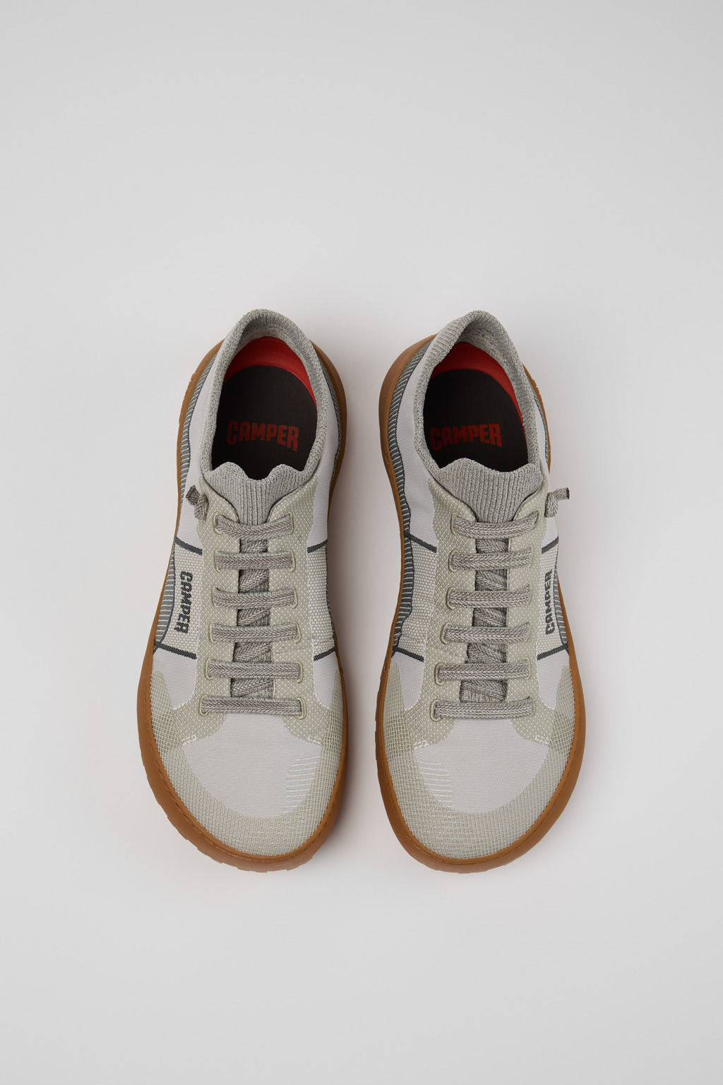 Peu Serra 360º Durable Gray and White Engineered Material Sneakers for Men - Image 5