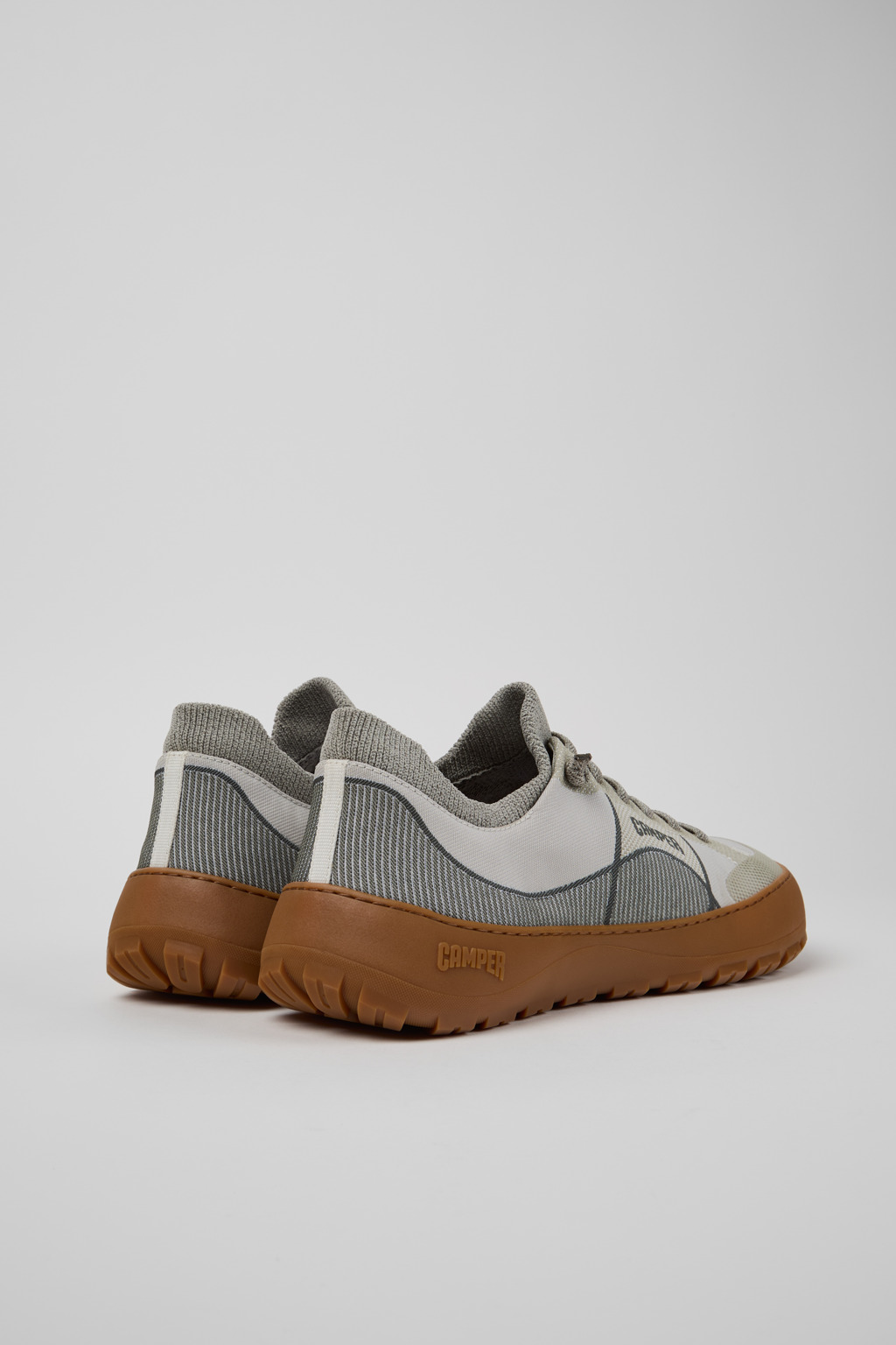 Peu Serra 360º Durable Gray and White Engineered Material Sneakers for Men - Image 4