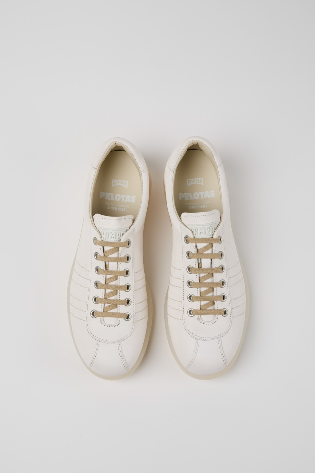 Pelotas White Leather Men's Shoes. - Image 4