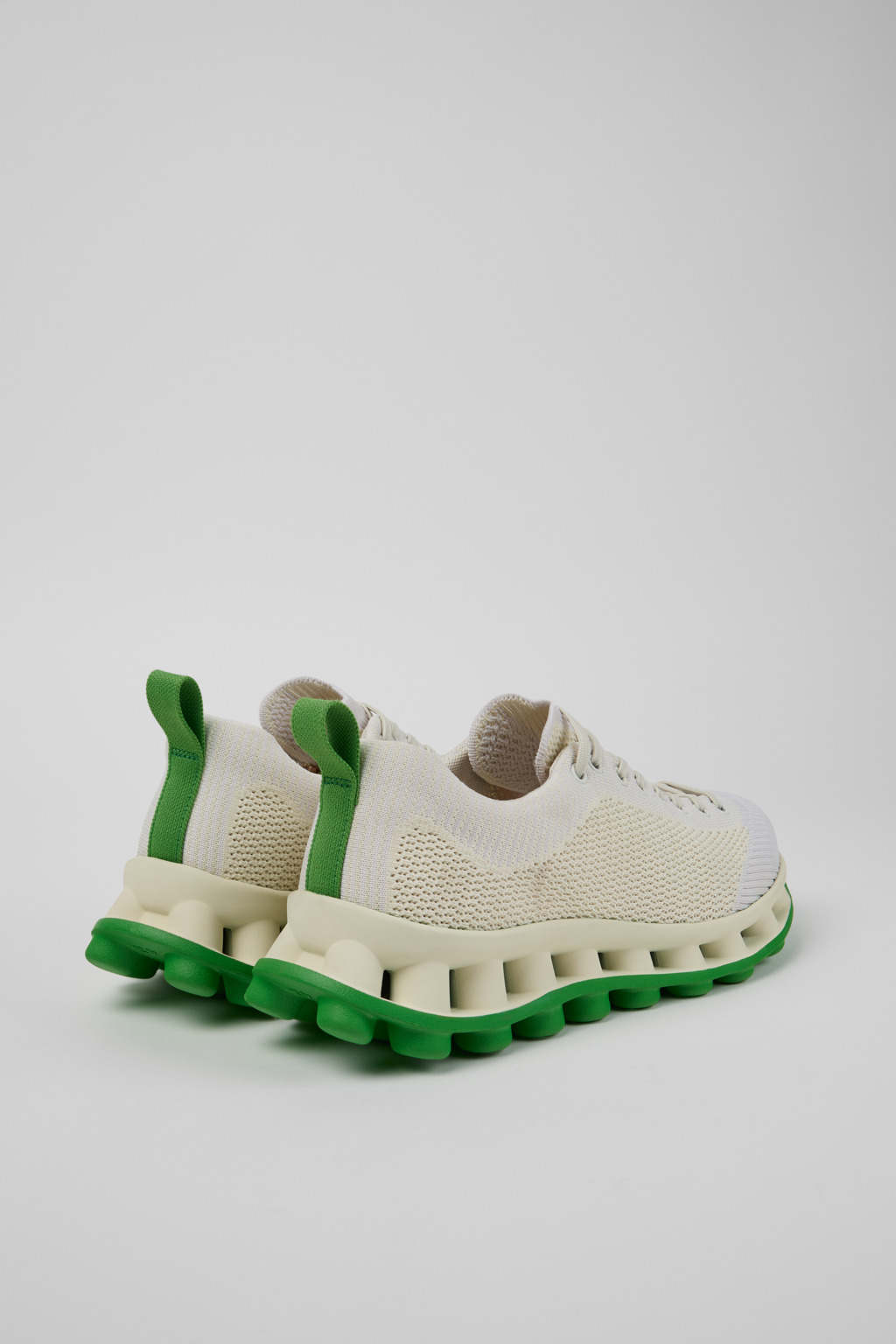 Camper x SUNNEI - PELOTISSIMA White and Green Textile Sneakers for Men. - Image 3