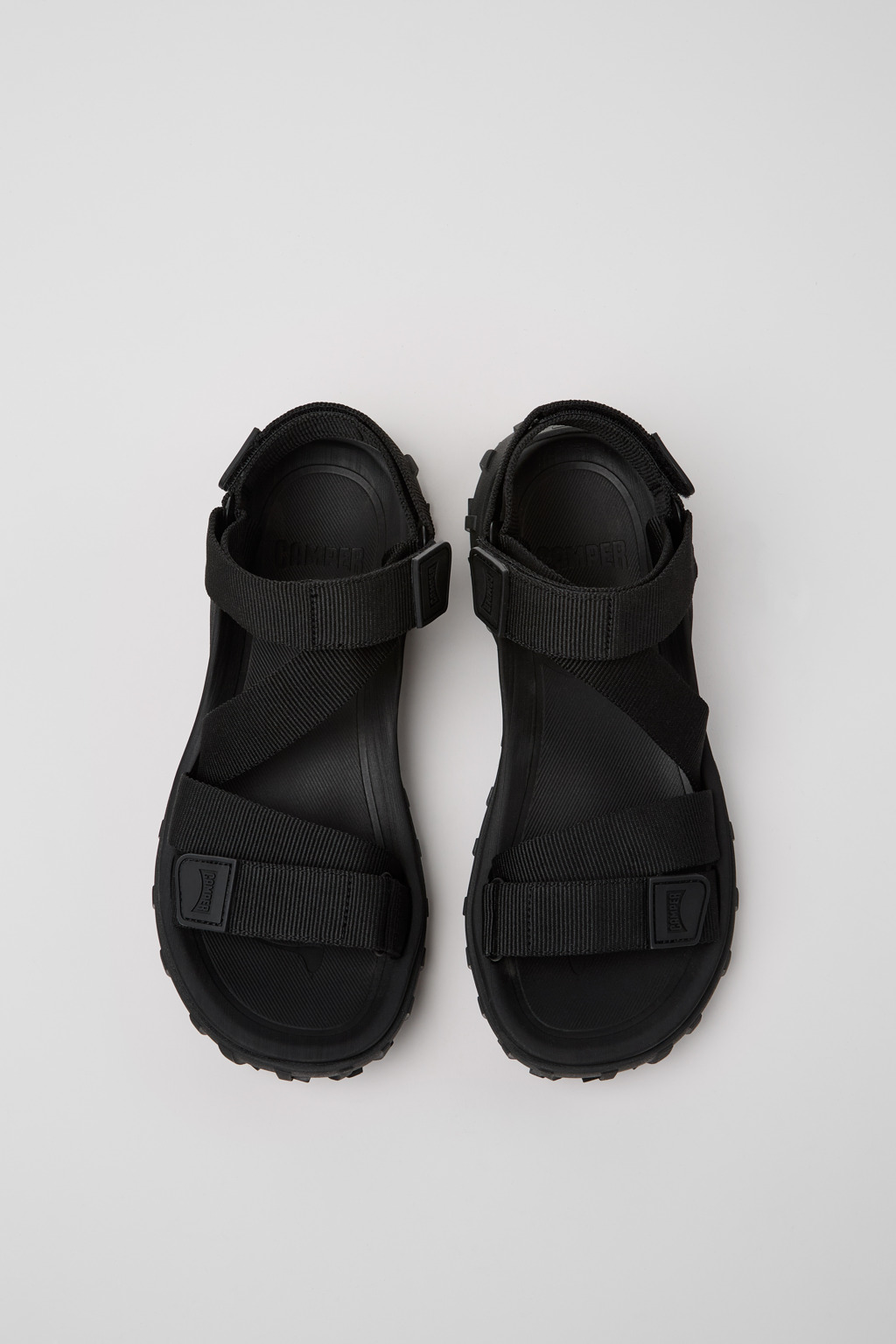 Drift Trail Sandal Black Textile Sandals for Men. - Image 4