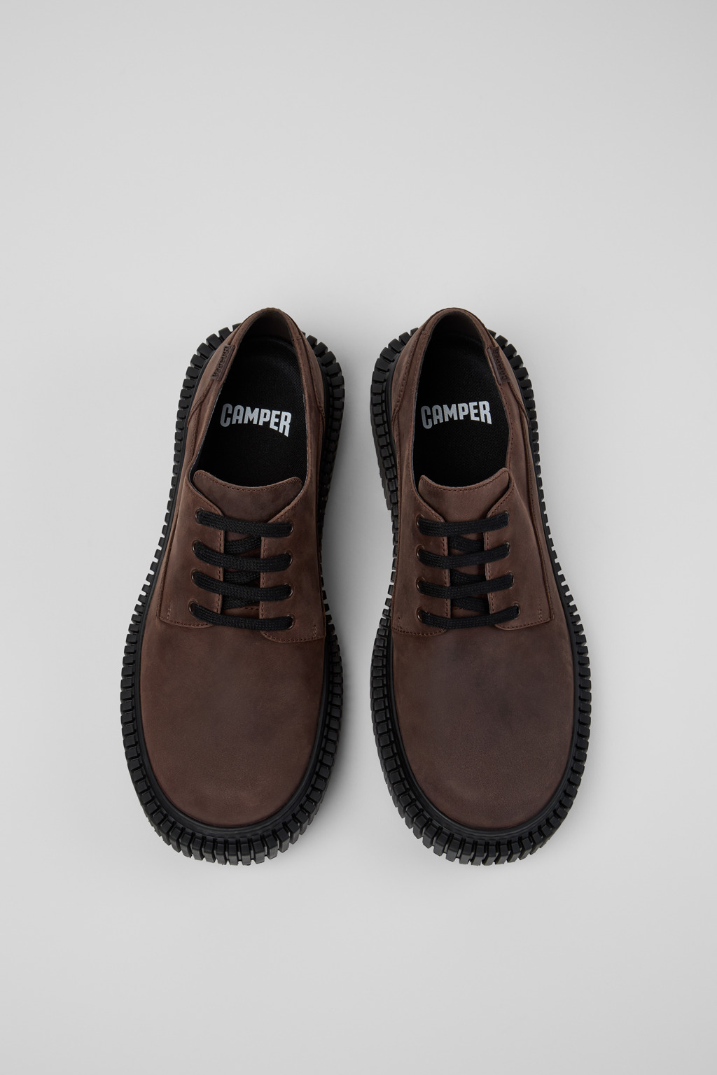 Pix Berlin Brown Nubuck Shoes for Men. - Image 4