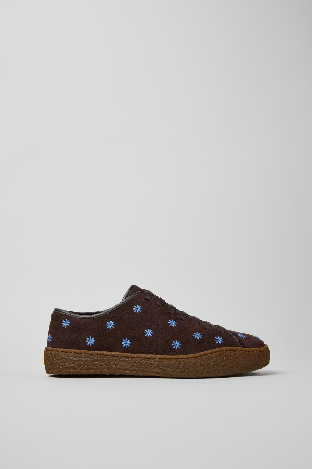 Peu Terreno Brown and Blue Suede and Leather Shoes for Men. - Image 3