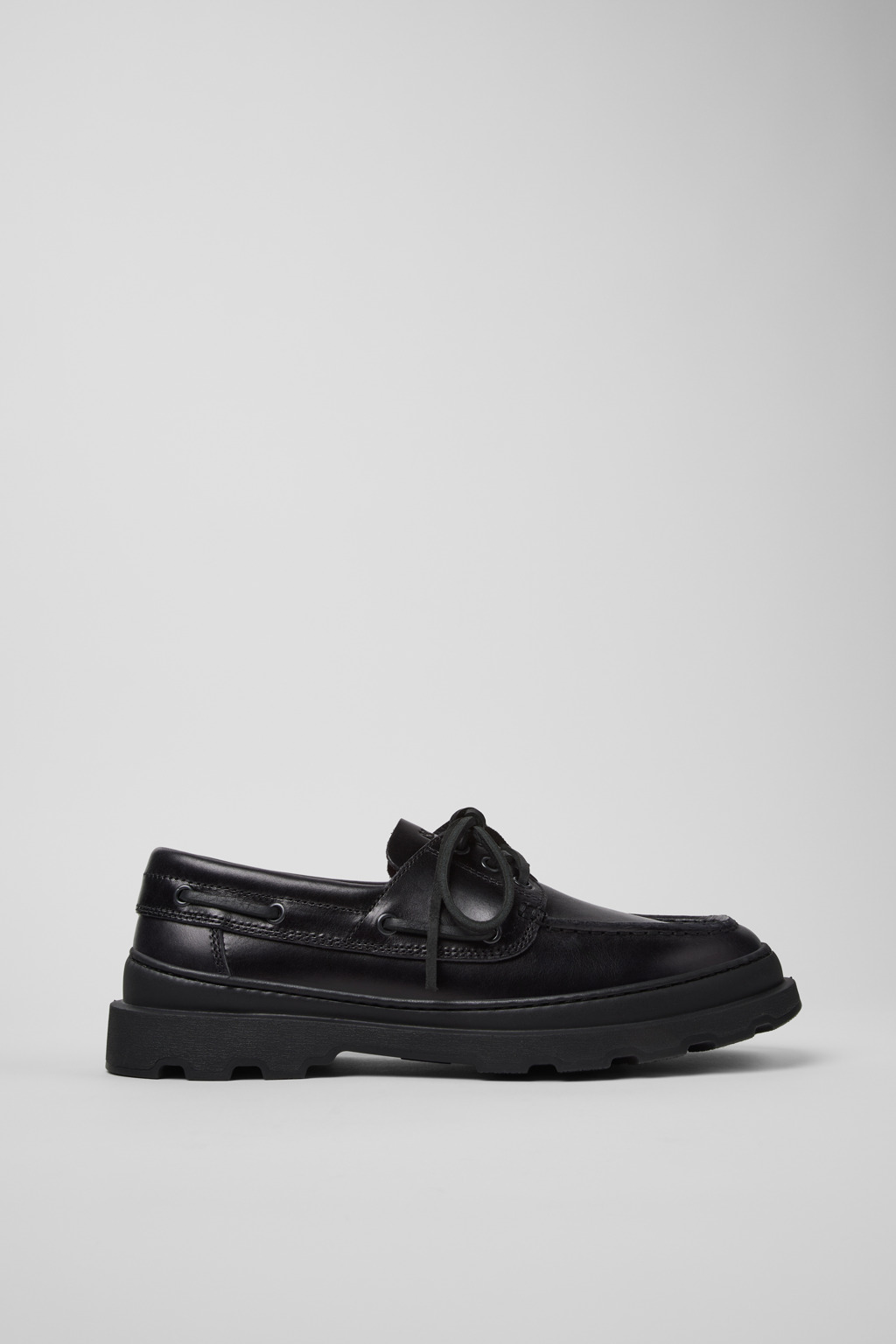 Brutus+ Black Leather Moccasins for Men. - Image 2
