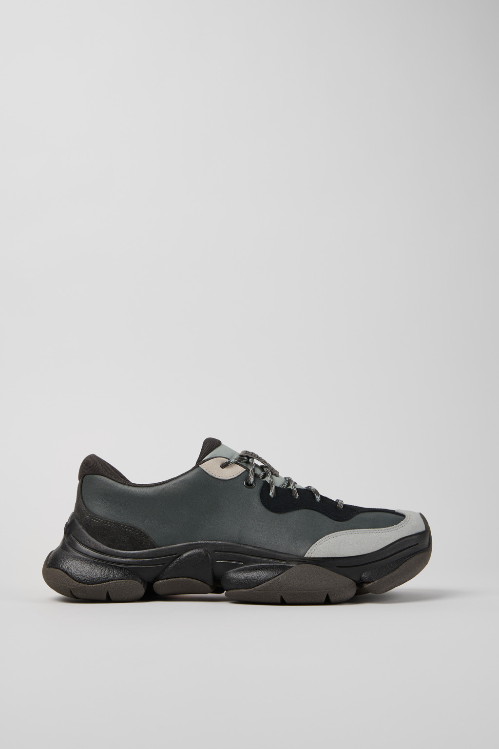 Twins Multicolor Leather and Nubuck Sneakers for Men. - Image 3
