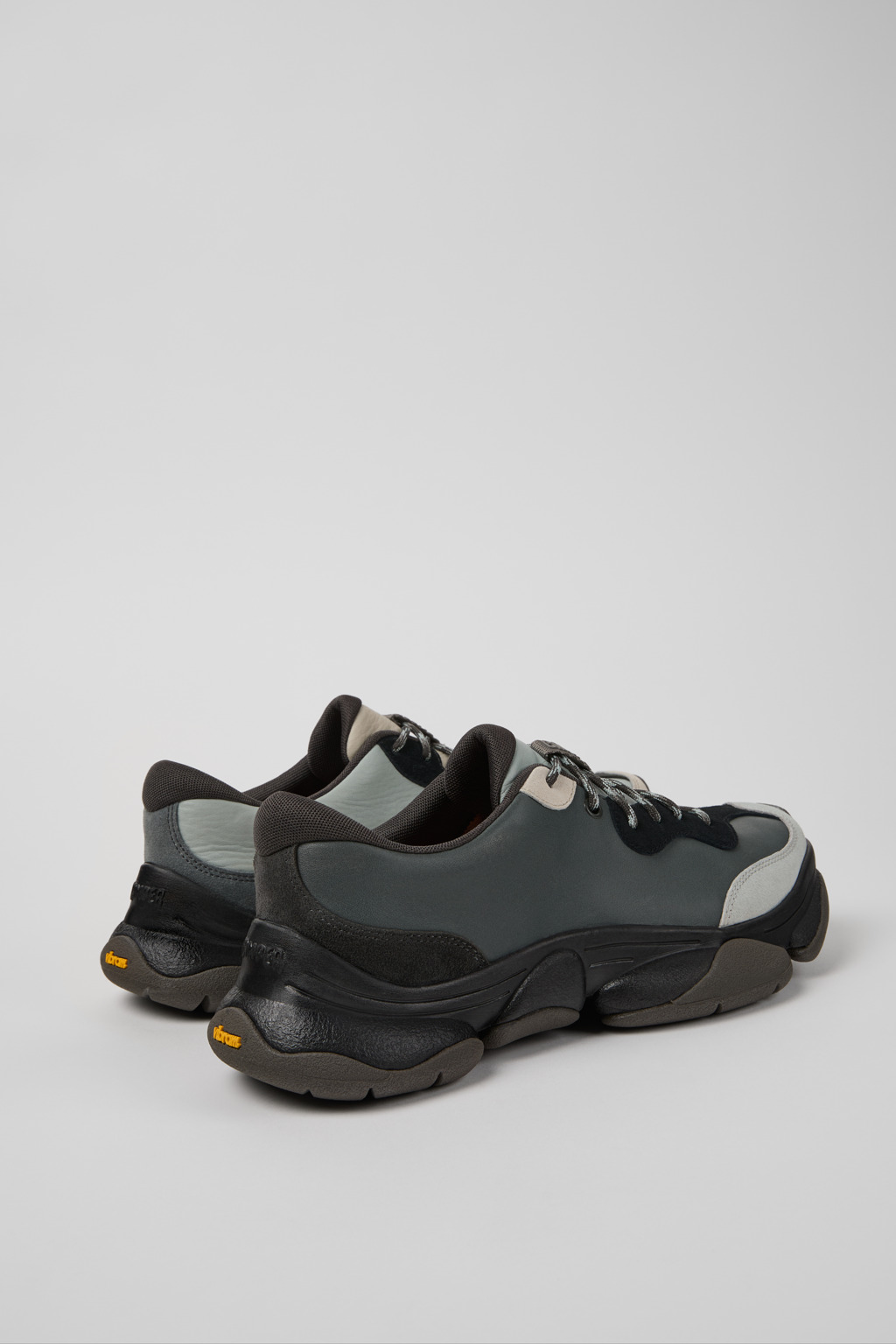 Twins Multicolor Leather and Nubuck Sneakers for Men. - Image 4