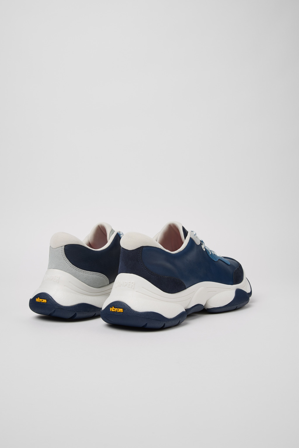 Twins Multicolor Leather and Nubuck Sneakers for Men. - Image 3