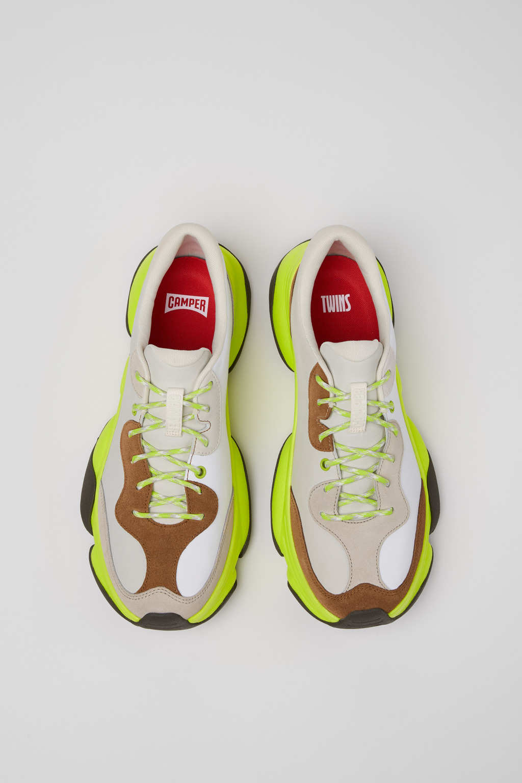 Twins Multicolor Leather and Nubuck Sneakers for Men. - Image 4