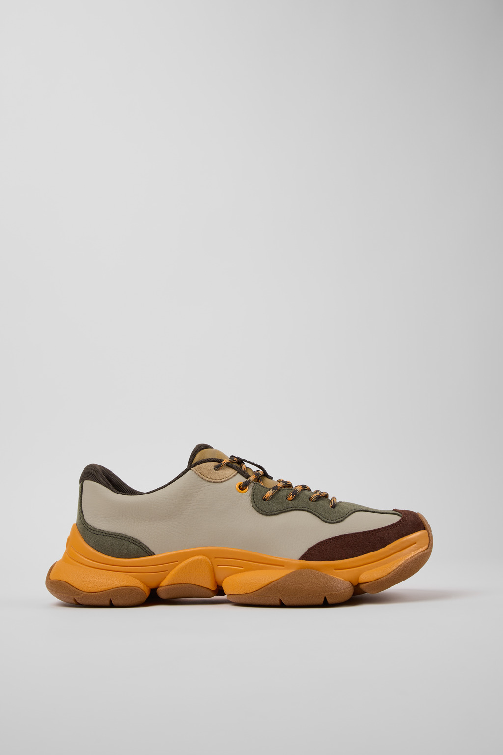 Twins Multicolor Leather and Nubuck Sneakers for Men. - Image 2