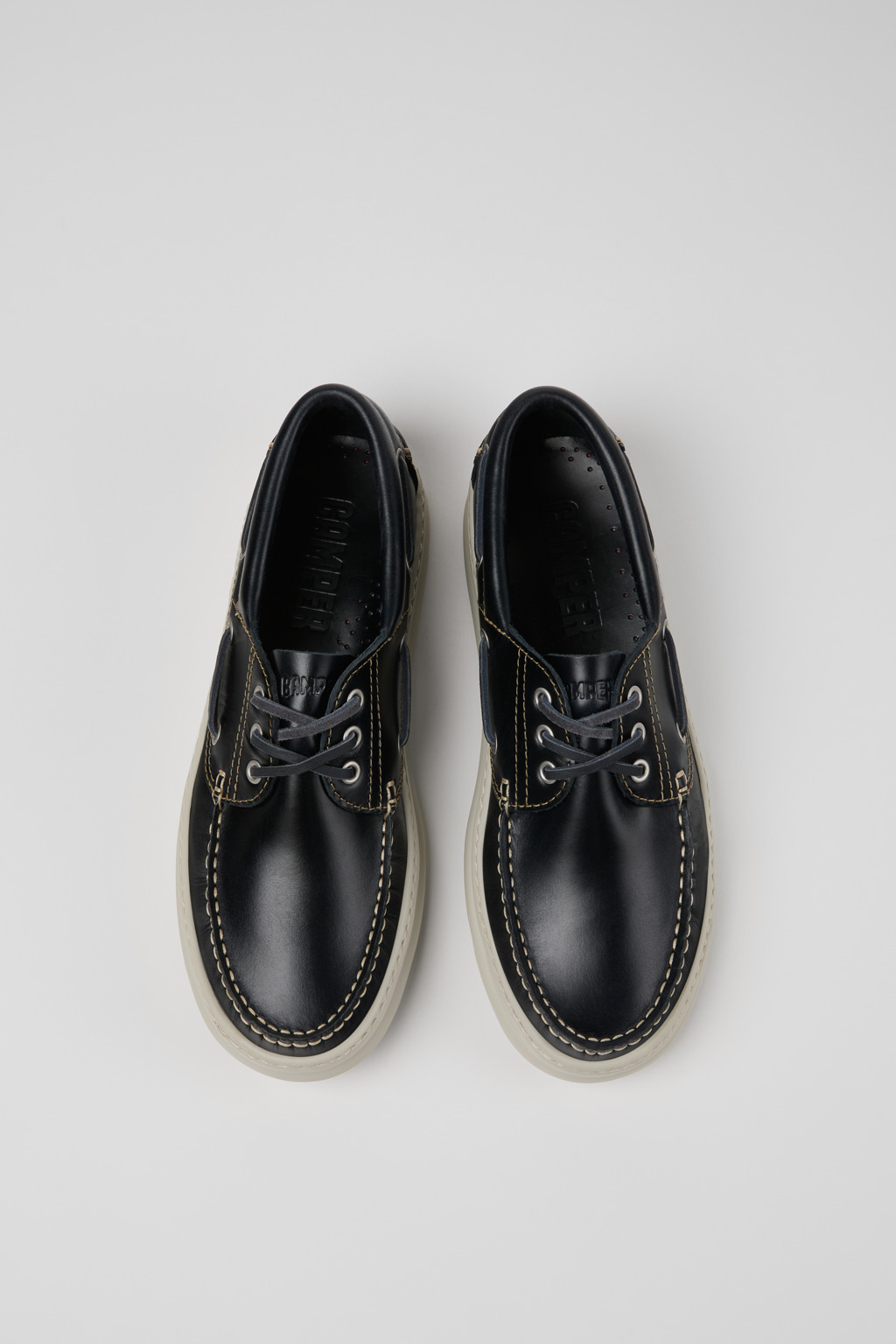 Runner Blue Nubuck Moccasin Shoes for Men. - Image 4