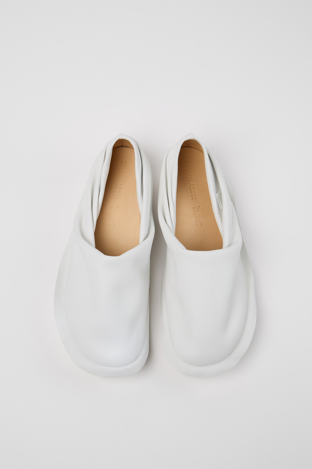 Camper x ISSEY MIYAKE - Peu Form White Leather Men's Shoes. - Image 4