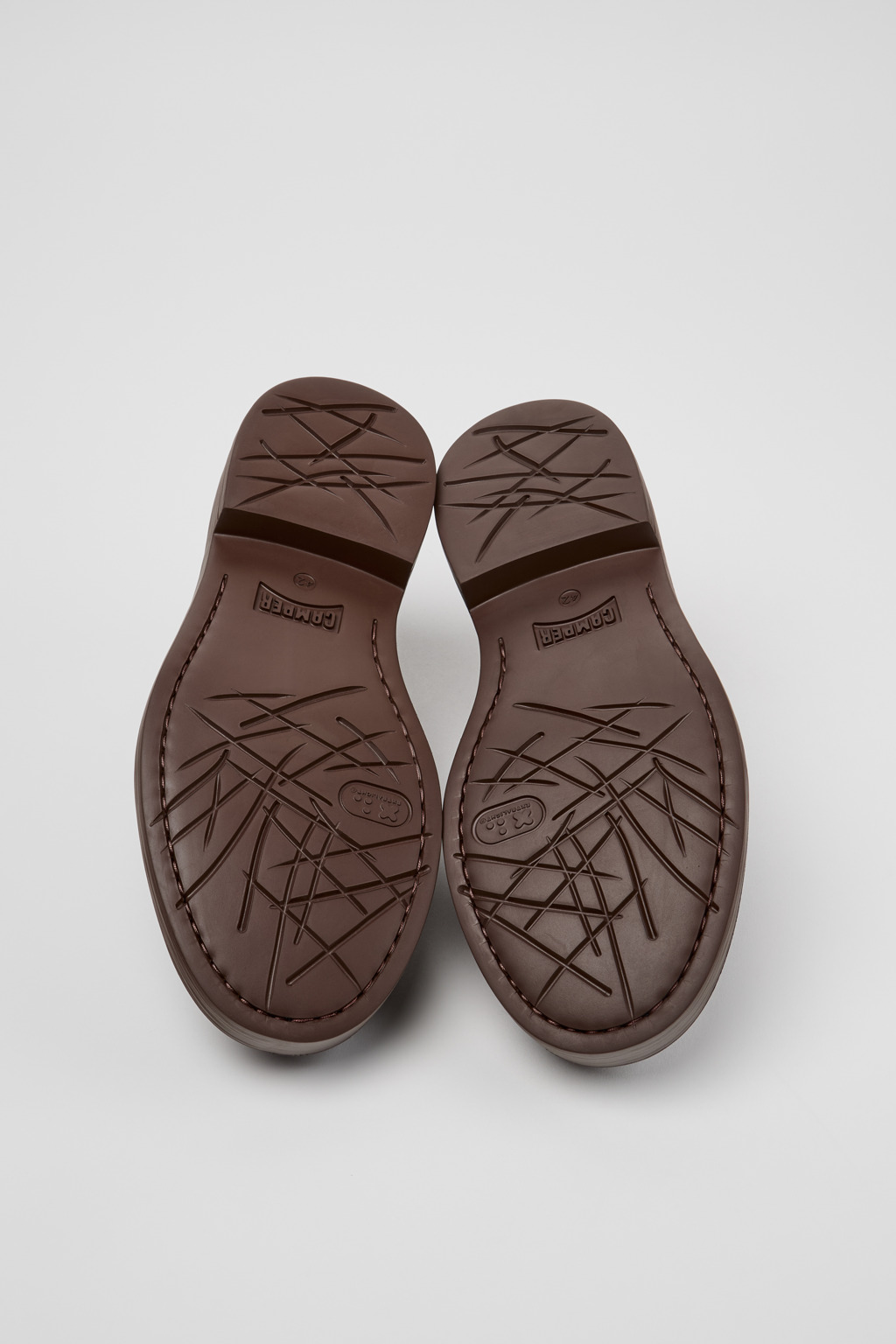 Twins Brown Leather Nautical Moccasins for Men. - Image 5