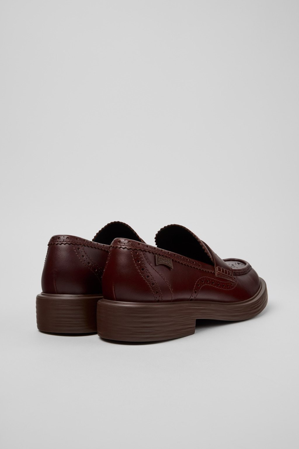 Twins Brown Leather Nautical Moccasins for Men. - Image 3