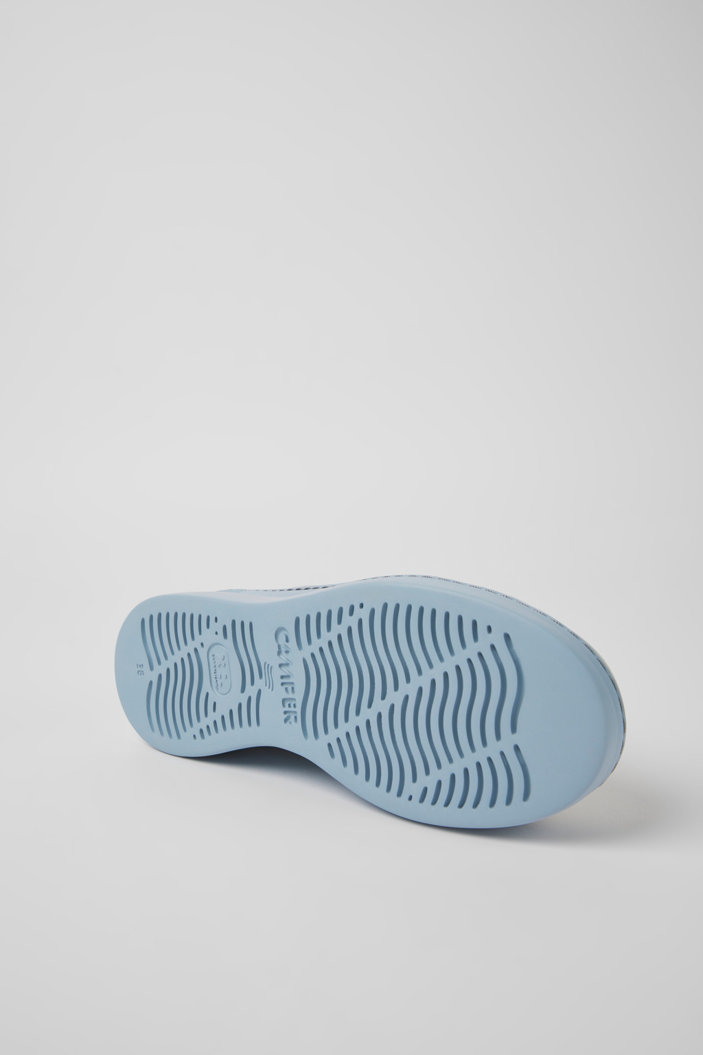 Runner Up White and blue non-dyed leather sneakers for women - Image 5
