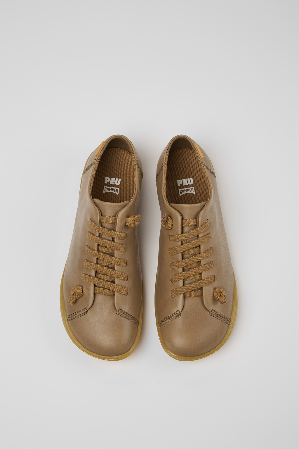 Peu Brown Leather Shoes for Women - Image 4