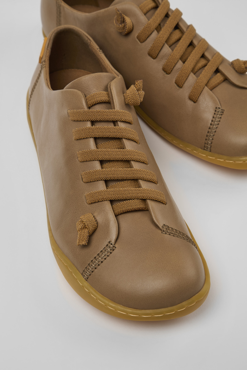 Peu Brown Leather Shoes for Women