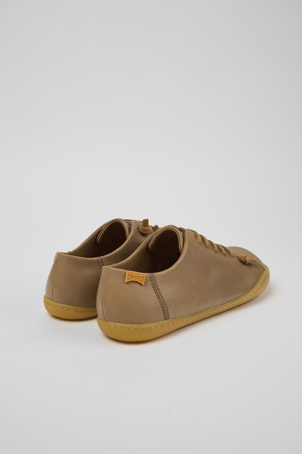 Peu Brown Leather Shoes for Women - Image 3