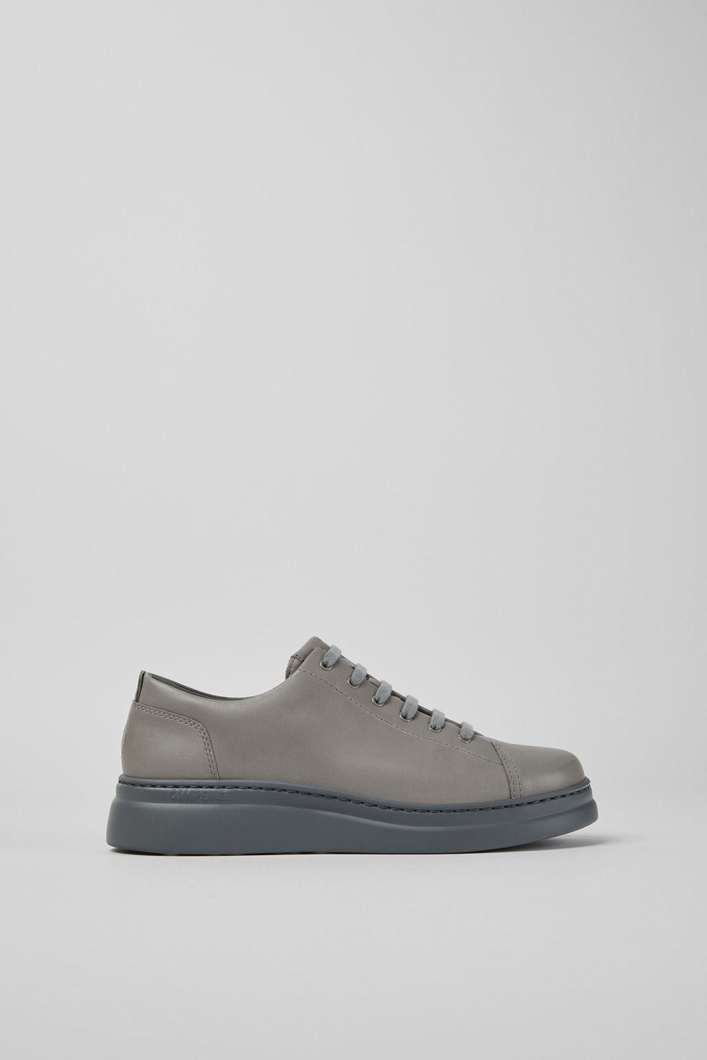 Runner Up Grey leather sneakers - Image 2