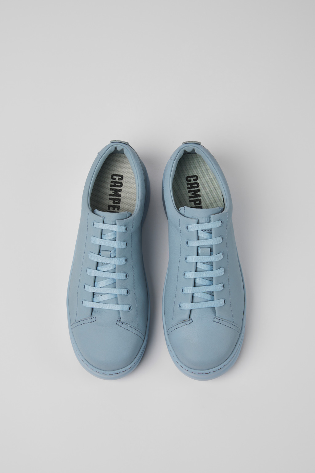 Runner Up Blue leather sneakers for women - Image 4