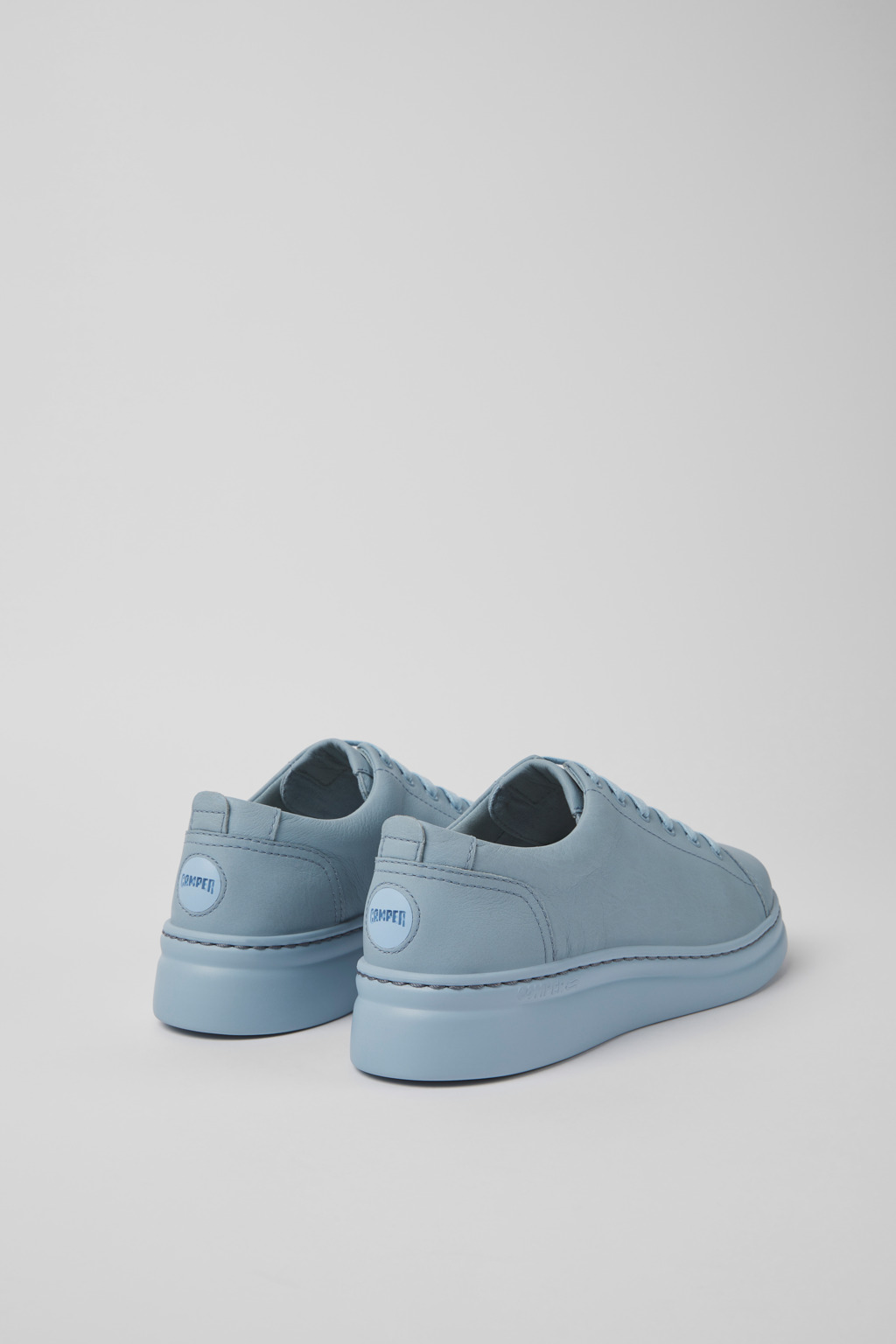 Runner Up Blue leather sneakers for women - Image 3