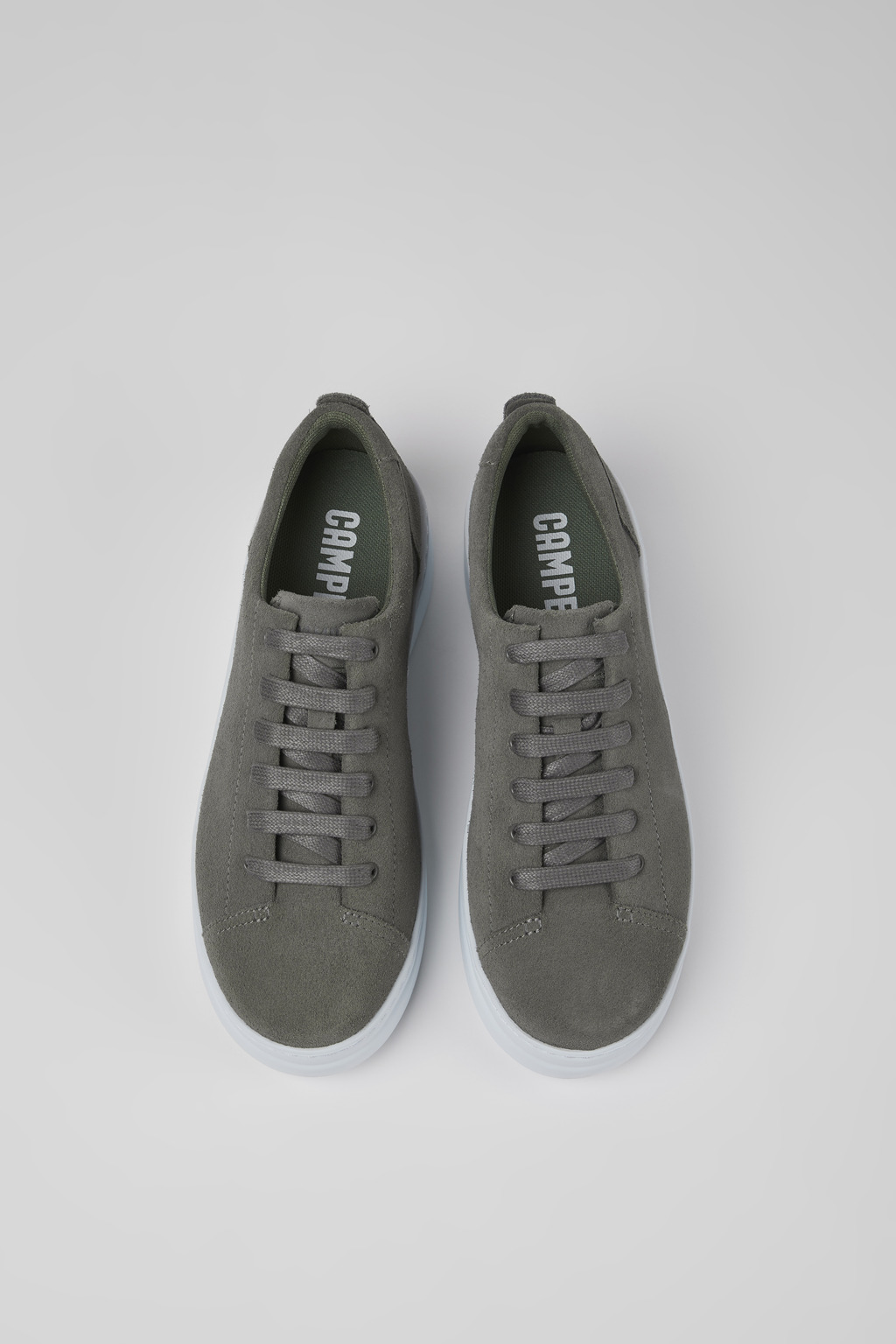 Runner Up Gray nubuck sneakers for women - Image 4