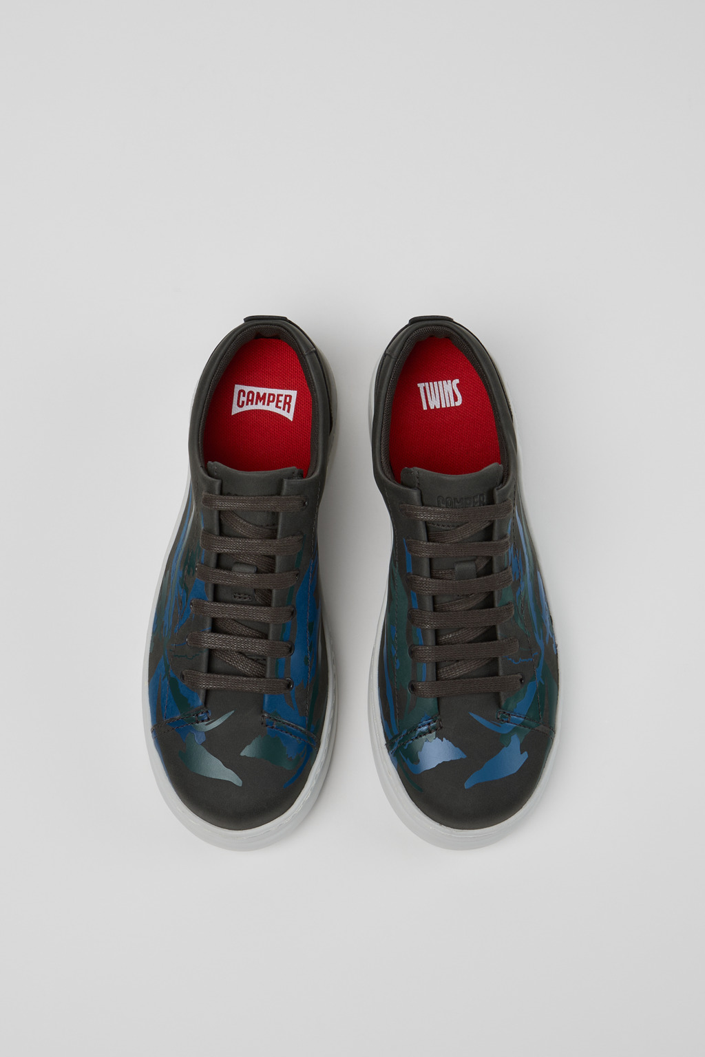 Twins Multicolor Recycled Leather Sneakers for Women. - Image 4