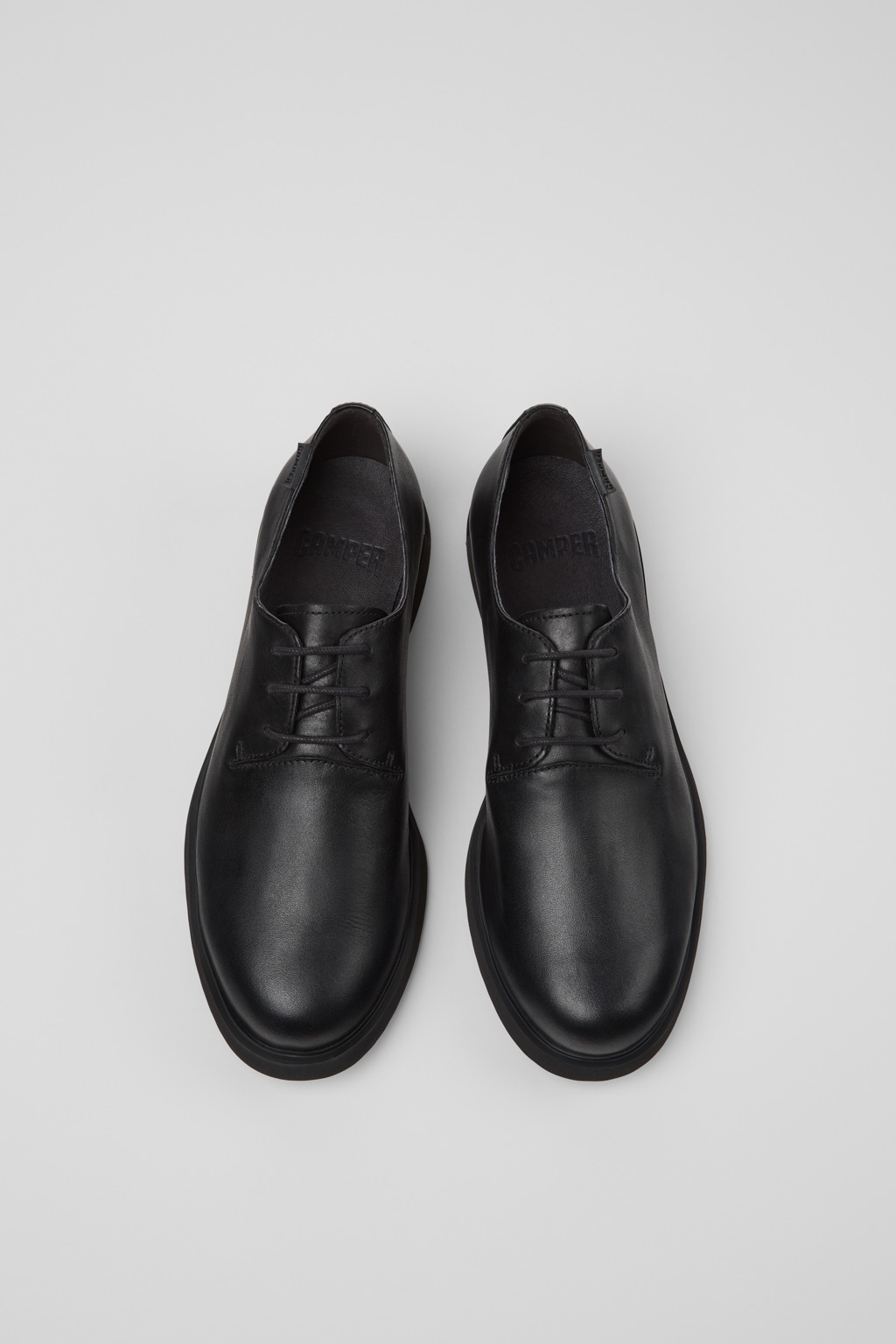Iman Black Leather Shoes for Women. - Image 4