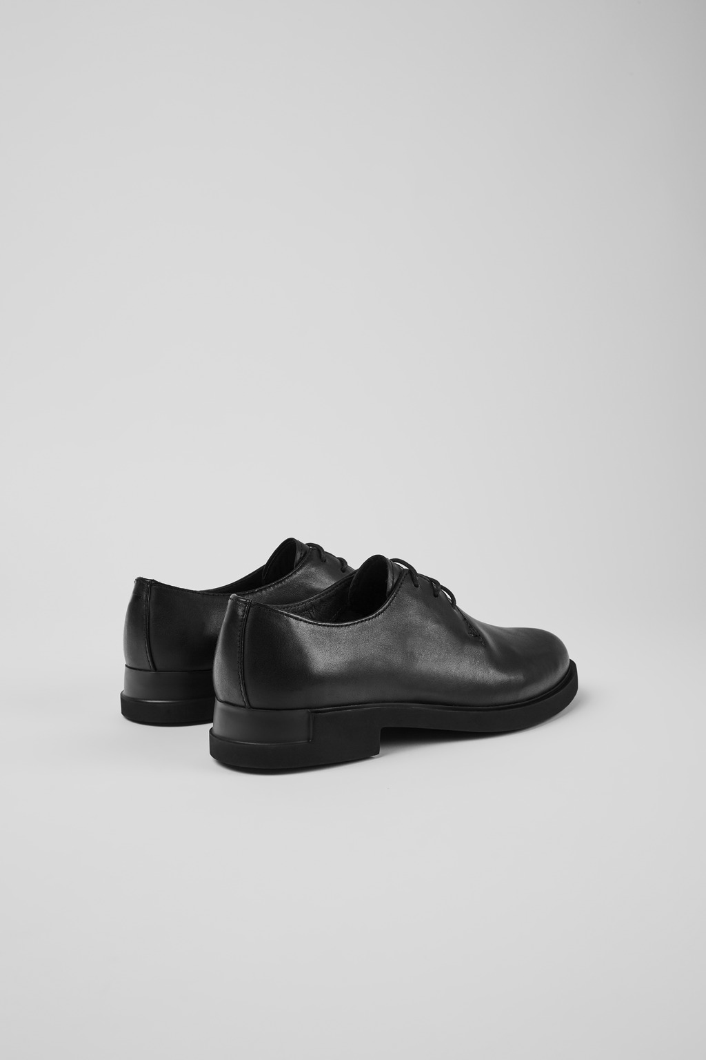 Iman Black Leather Shoes for Women. - Image 3
