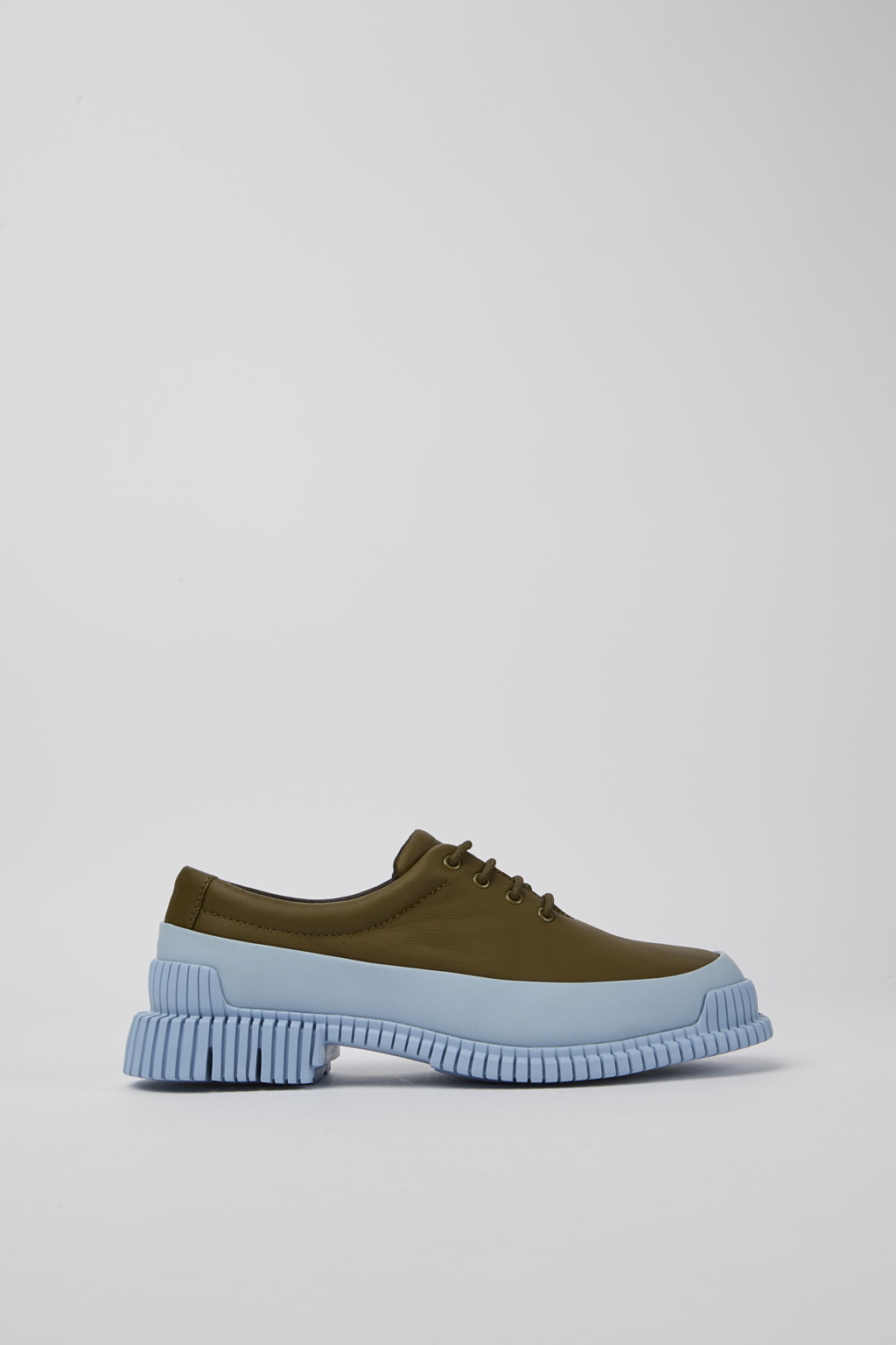 Pix Green and blue leather lace-up shoes - Image 2