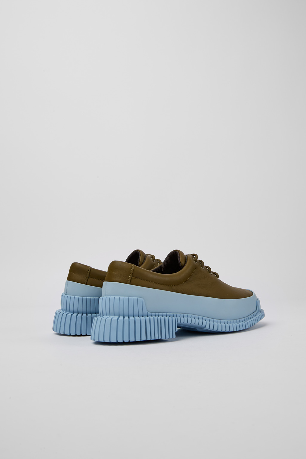 Pix Green and blue leather lace-up shoes - Image 3