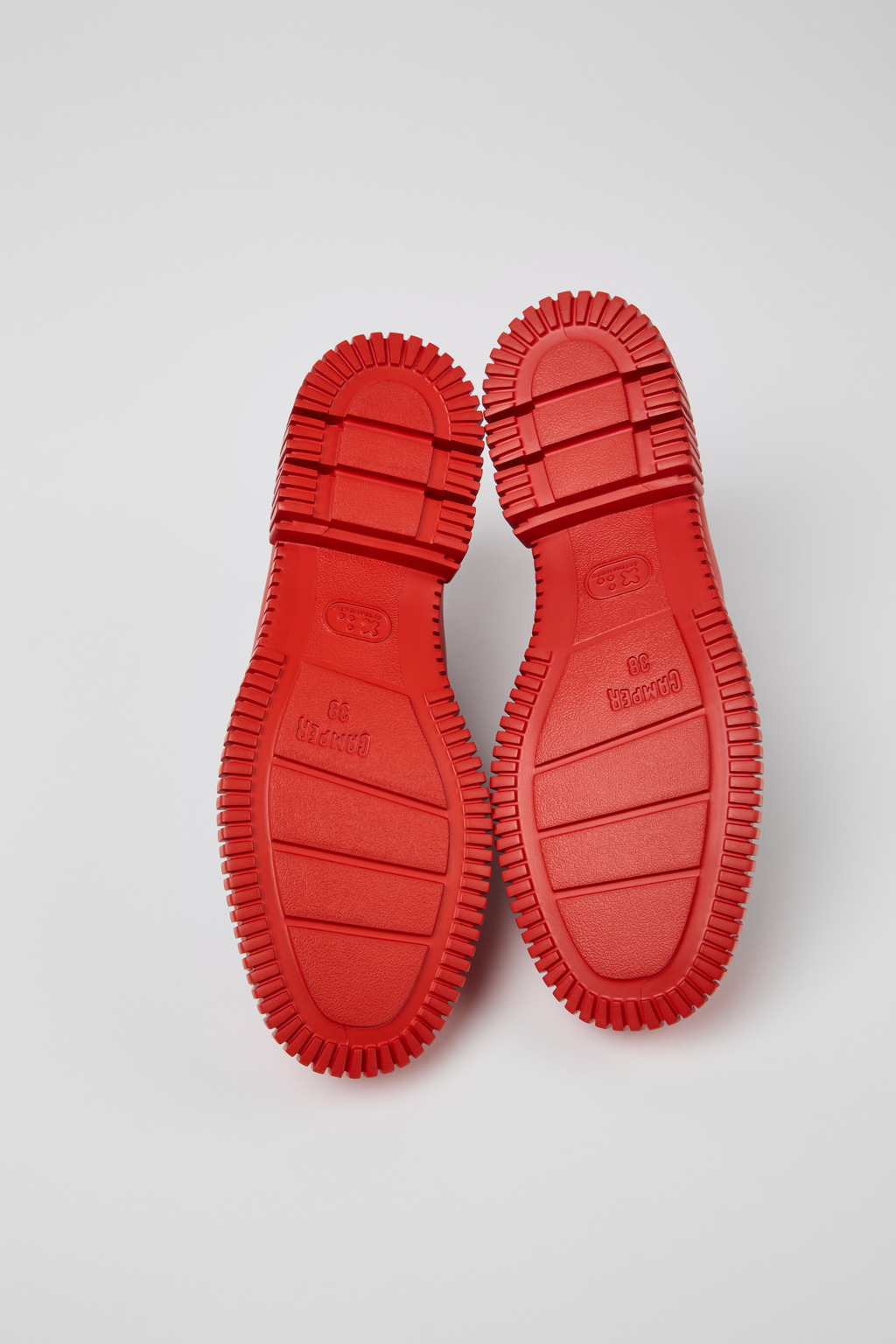 Pix Black and red leather lace-up shoes for women - Image 5