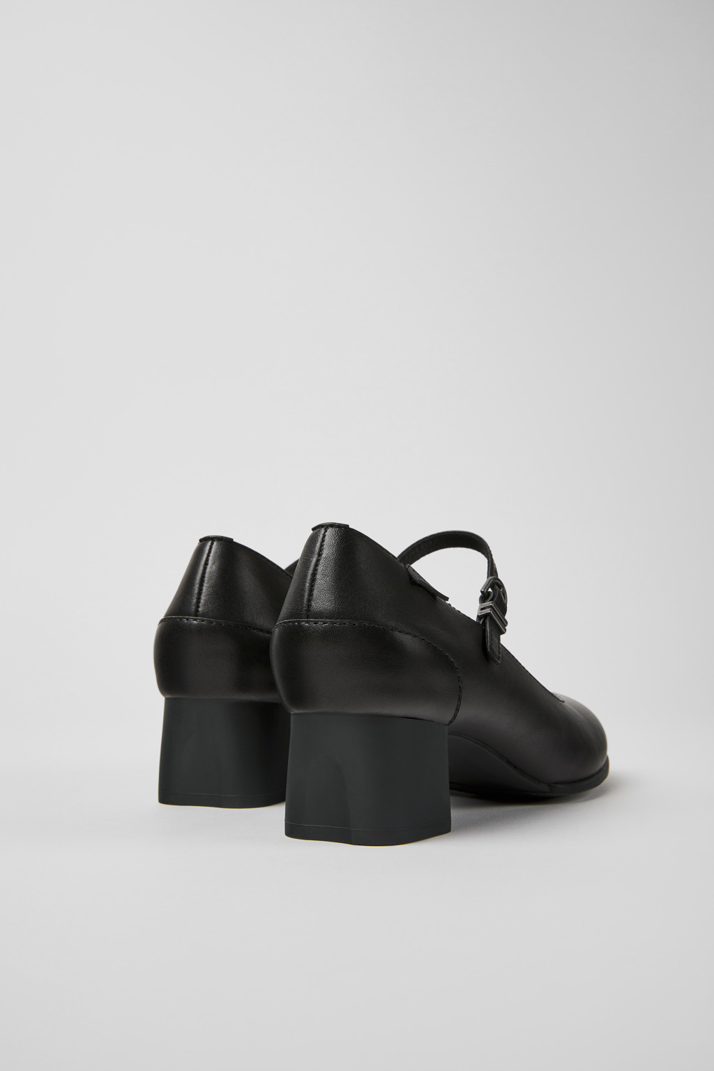 Katie Black Leather Shoes for Women. - Image 3