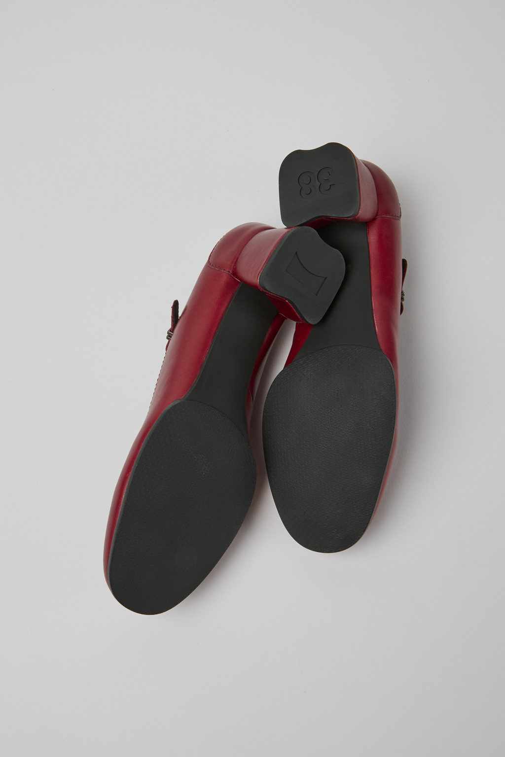 Katie Red Leather Shoes for Women. - Image 5