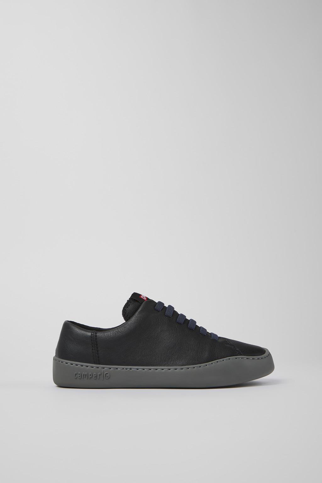 Peu Touring Black Leather Sneakers for Women. - Image 2