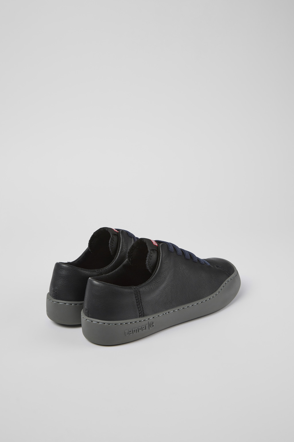 Peu Touring Black Leather Sneakers for Women. - Image 3