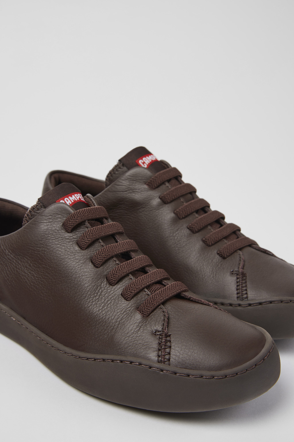 Peu Touring Burgundy leather sneakers for women