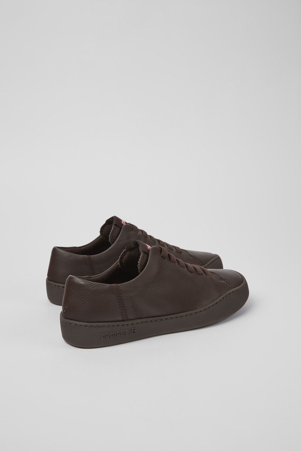 Peu Touring Burgundy leather sneakers for women - Image 3